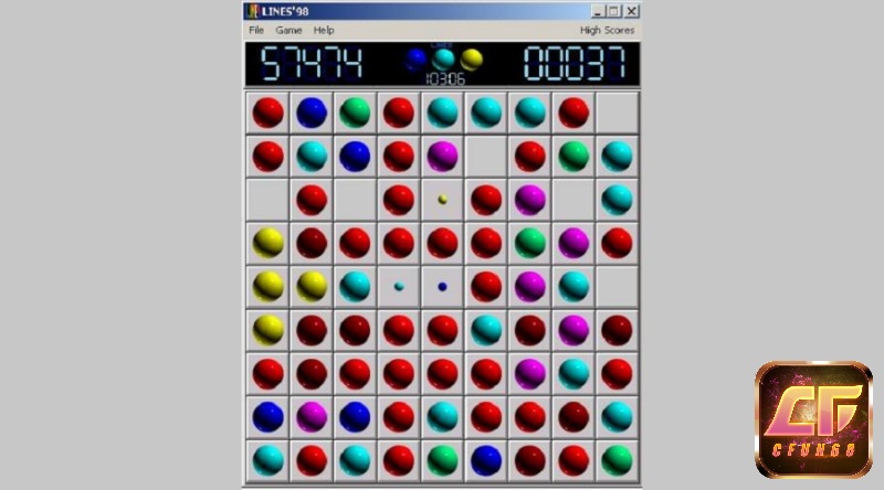 Nên sắp xếp khoảng cách của các quả bóng khi choigame98 để có thể lấy được nhiều quả bóng cùng màu