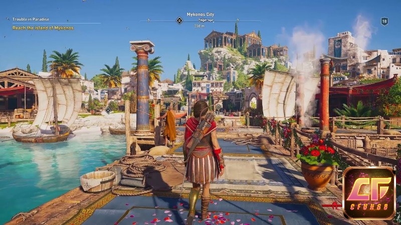 Phần game Assassin's Creed Odyssey lấy đề tài chiến tranh thời trung cổ ở phương Tây