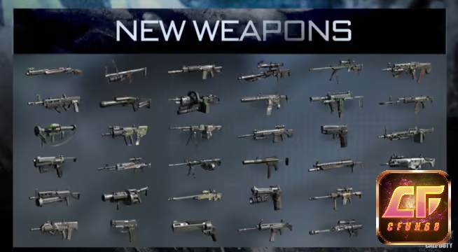 Một số loại vũ khí trong Game Call of Duty: Ghosts