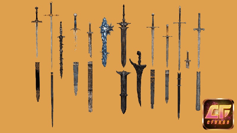 Một số vũ khí trong game Dark Souls III