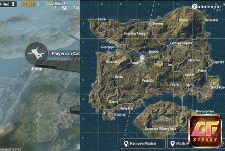 Game PUBG Mobile có bản đồ đa dạng về địa hình góp phần tăng thêm sức hấp dẫn cho game.