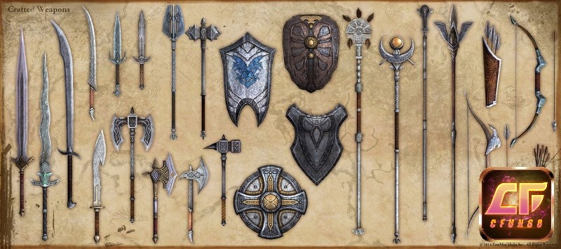 Các trang bị trong Game The Elder Scrolls Online cho người chơi