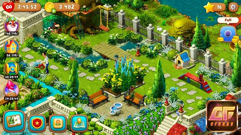 Game kết hợp giữa trò chơi Match-3 cùng game mô phỏng xây dựng khu vườn